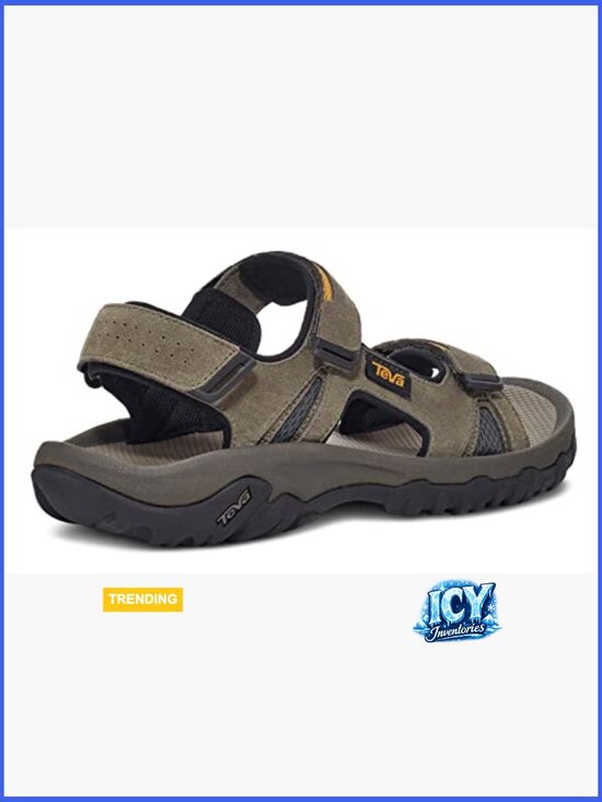 Suede Hook-and-Loop Sport Sandal with Arch Support, Light Hikes main image 2